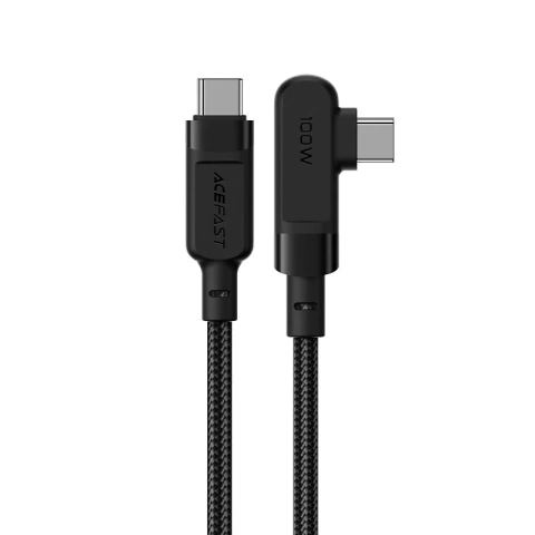 Acefast кутовий кабель USB Type C - USB Type C 2m, 100W (20V / 5A) чорний (C5-03 Black)