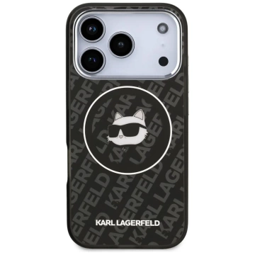 Etui Ochronne do iPhone 17 Pro Max Karl Lagerfeld IML Choupette MagSafe Czarny