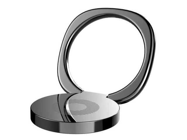 Baseus prstencový kovový držiak na telefón Desktop Bracket čierny