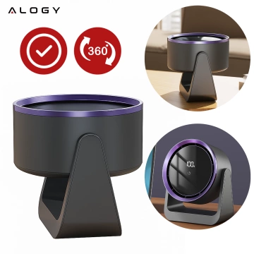 Fan Desk Fan Standing Small Circulator with Clip Cordless Handheld 500mAh USB-C Alogy White