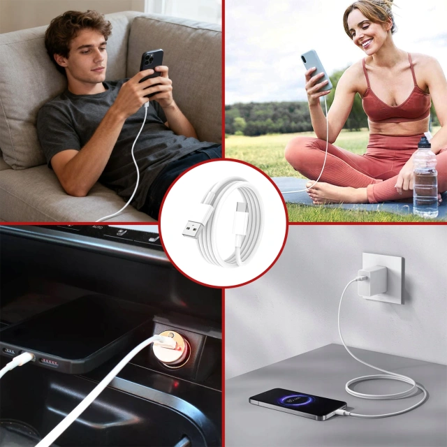 Xiaomi Original USB - USB-C Typ C Kabel stark schnell 120W PD 6A 1M Kabel Weiß