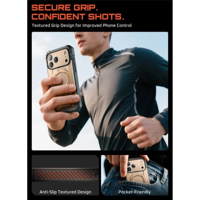 Etui Supcase UB Grip Pro Mag MagSafe do iPhone 17 Pro Desert Gold