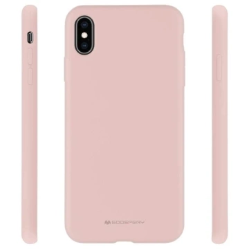 Silikónový obal na telefón Mercury pre iPhone 14 Pro Max ružový pieskový/ružový pieskový