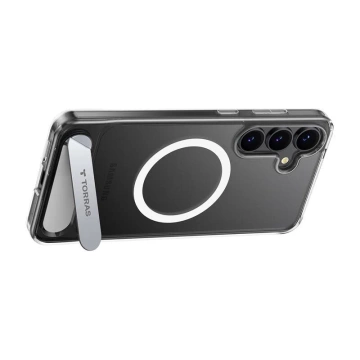 Pouzdro pro Samsung Galaxy S25 průhledné, řada Torras Pstand
