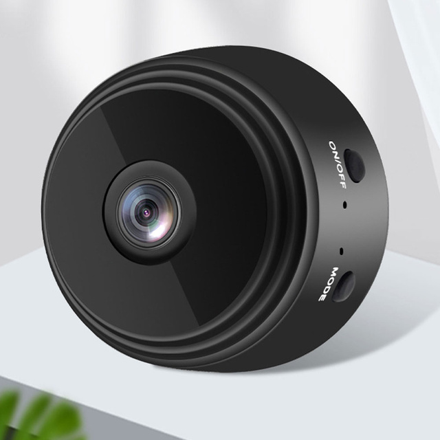 Шпигунська камера Приховане виявлення Стримана міні-веб-камера з передачею даних WiFi Full HD IP black