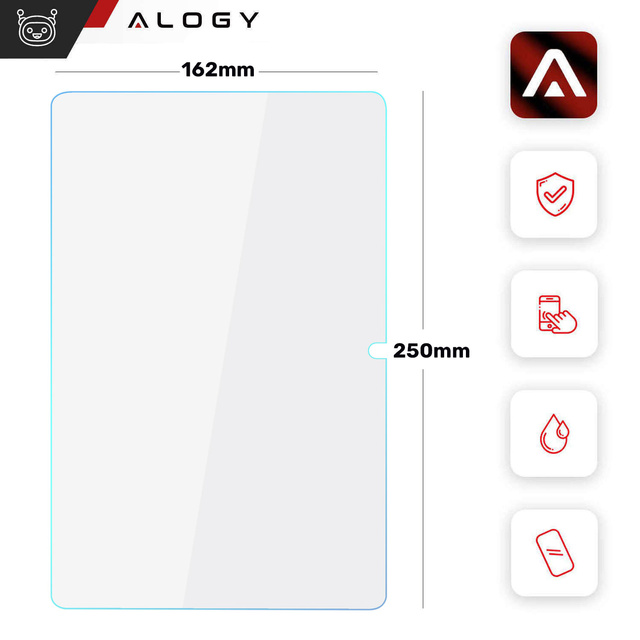 2x gehärtetes Glas für Xiaomi Redmi Pad SE 11.0" 2023 für Tablet-Bildschirm Alogy Displayschutz Pro 9H