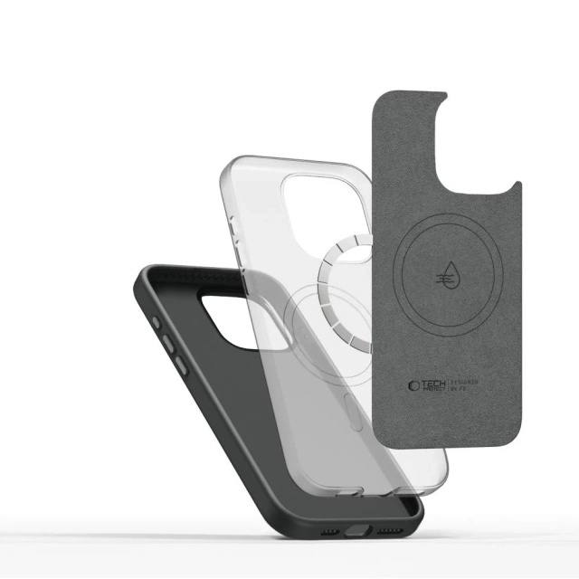 Etui do iPhone 15 Pro Max Tech-Protect Silicone Pure MagSafe Clay