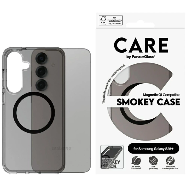 Pouzdro na Samsung Galaxy S25 CARE od PanzerGlass Flagship Urban Combat Black QI