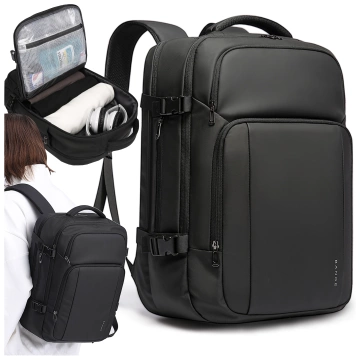 Bange Waterproof Backpack for Laptop 15.6" City Travel 45x30x16 cm for Work Airplane Men's Women's with USB Port Black