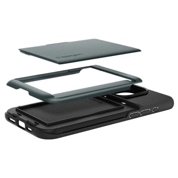 Spigen Slim Armor CS case for Apple iPhone 15 Pro Max - dark green
