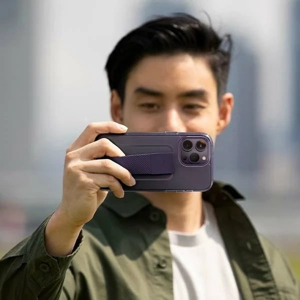 UNIQ Heldro Mount phone case for Apple iPhone 14 Pro Max 6.7" purple/fig purple