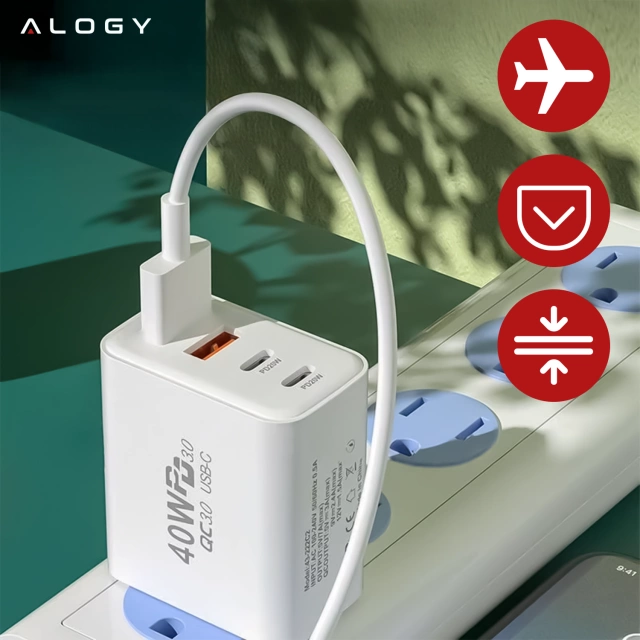 Alogy HUB Splitter Adapter for Laptop Computer USB-C to 3x USB-A 2.0 1x USB-A 3.0 Gray
