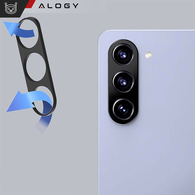 Металевий чохол для Samsung Galaxy S24, захист для острівця камери, Alogy Metal Lens, чорний