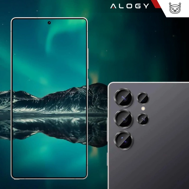 Alogy Lens Protector PRO Schutzhülle Glas für Samsung Galaxy S24 Ultra Kameraabdeckung Objektiv Kameralinsen
