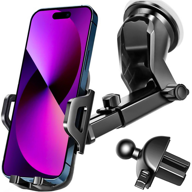 Car phone holder, window, grille, cockpit, car dashboard, car grilles, for the phone, Black