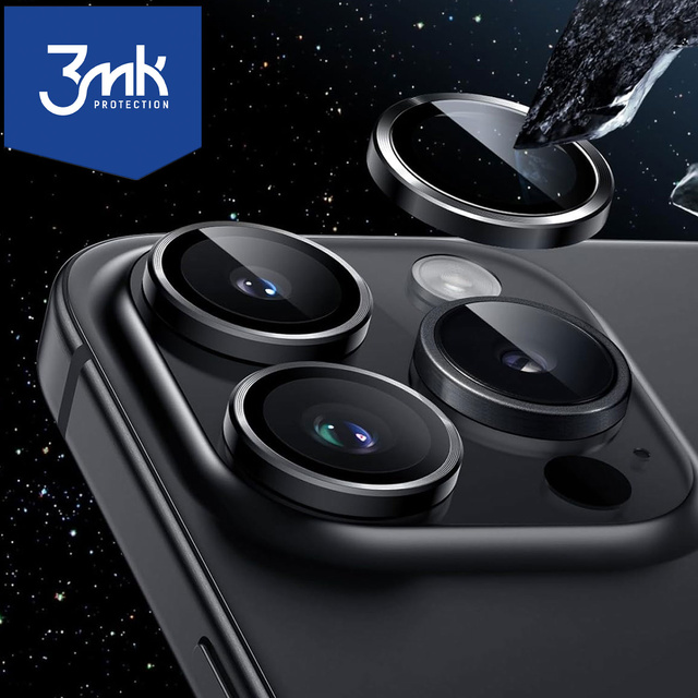 Kryt objektivu pro Apple iPhone 15 Pro - 3mk Lens Protection Pro Graphite