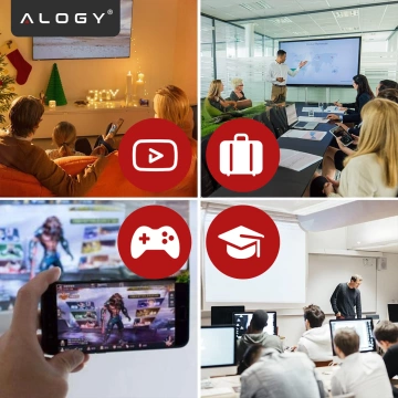 Handyhülle Wasserdichtes Gehäuse Alogy universal IPX8 bis 6,5 Schwarz