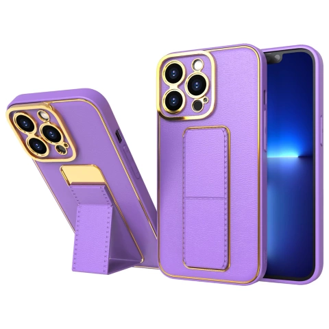 Новий чохол Kickstand Case для iPhone 12 Pro з підставкою фіолетовий