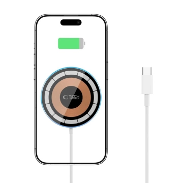Зарядний пристрій MagSafe Tech-Protect QI15W-A30 сріблястого кольору 15 Вт