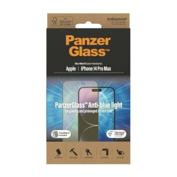 Szkło PanzerGlass Ultra-Wide Fit für iPhone 14 Pro Max 6,7" Displayschutz Antibakteriell Easy Aligner inklusive Anti-Blaulicht 2794