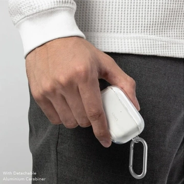 Ochranné pouzdro na sluchátka UNIQ pouzdro Glase pro Apple AirPods Pro kouř/kouř