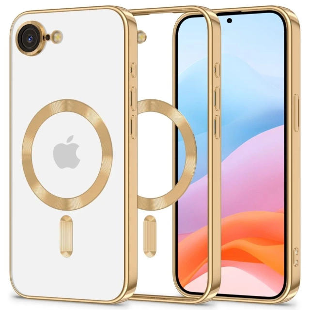 Etui do iPhone 16e Tech-Protect MagFlex MagSafe Shiny Gold