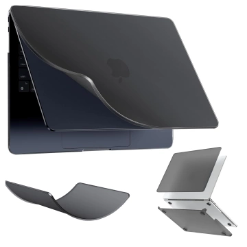 Чохол для Apple Macbook Air 13 13.3" - 2018-2021 (M1 A2337/A2179/A1932) Alogy AirGuard™ Flexible Case матово-чорний