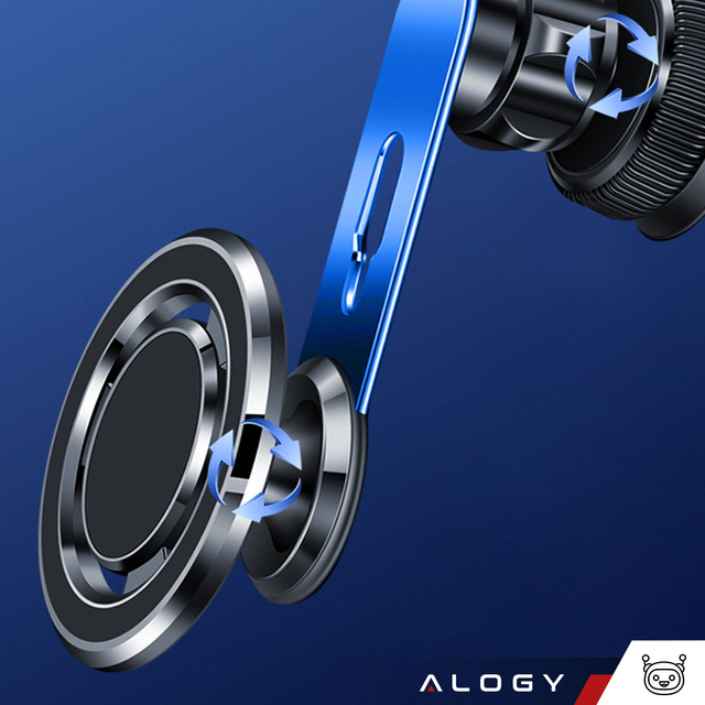 Автотримач MagSafe для iPhone 14 13 12 на решітку Alogy Airvent carholder Black