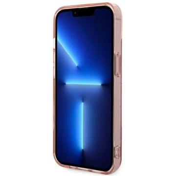 Protective phone case Karl Lagerfeld KLHCP14MHKLSPCP for Apple iPhone 14 Plus 6.7" hardcase pink/pink Mono Vertical Stripe