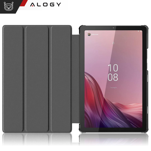 Pouzdro na tablet Lenovo Tab M9 2023 9" TB310XU TB310FU Alogy Book Cover Case ochranný kryt Šedé sklo