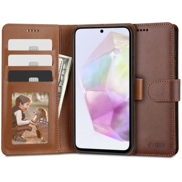 Wallet case for Samsung Galaxy A35 5G Brown