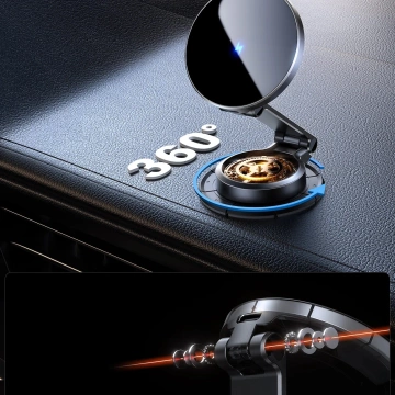 Bezdrátová nabíječka Joyroom JR-ZS408 MagSafe 15W, držák, černá