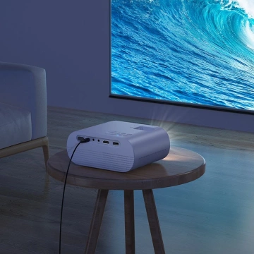 Проектор HOCO HD Ready DT1 білий, Wi-Fi, Bluetooth, 720P, до 200 дюймів