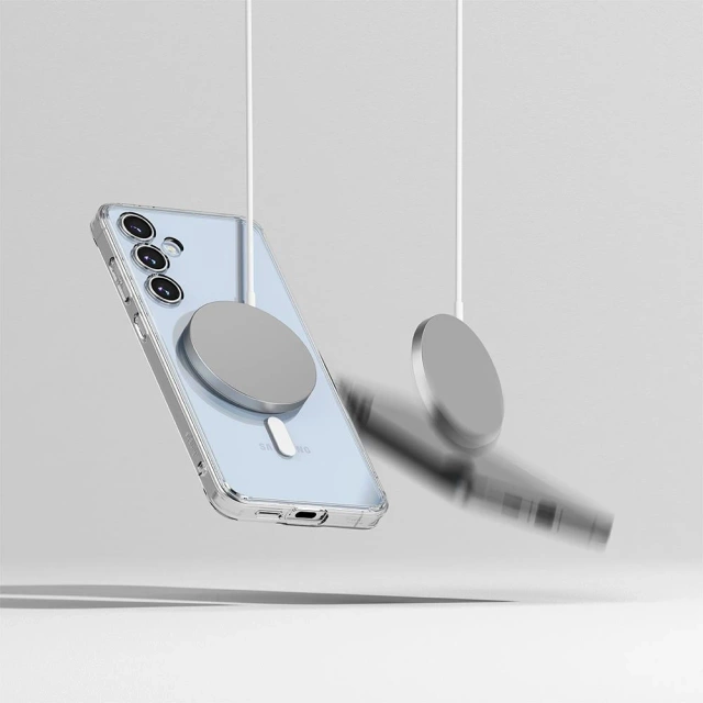 Ringke Fusion Magnetic MagSafe Case for Samsung Galaxy s24 FE Clear Transparent