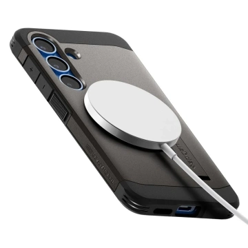 Kryt Spigen Tough Armor Mag pre Samsung Galaxy S25 Plus, gunmetal, MagSafe