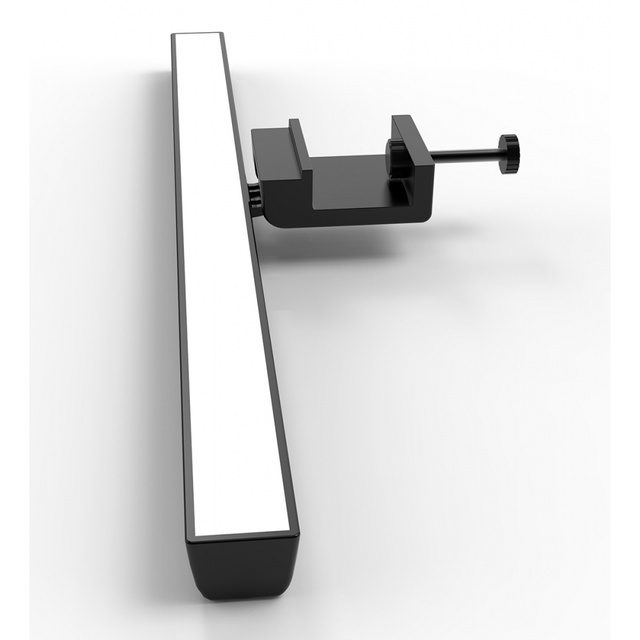 Lampe, LED-Schreibtischlampe über dem Monitor, Computer, LCD-Bildschirm, verstellbarer schwarzer Streifen