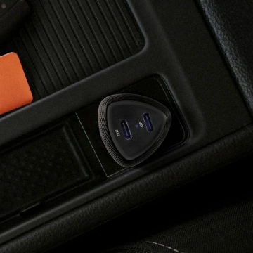 Автомобільний зарядний пристрій FORCELL F-ENERGY Carbon CC50-2C, 2 x Type-C, PD, 3A, 40 Вт