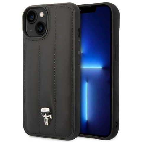 Etui Karl Lagerfeld KLHCP14MPSQPK pre iPhone 14 Plus 6,7" pevné puzdro Puffy Ikonik Pin
