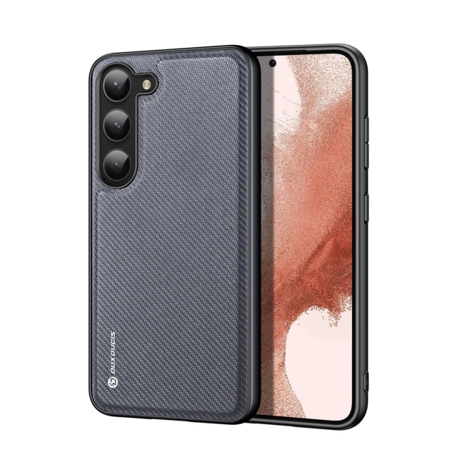 Etui ochronne Dux Ducis Fino do Samsung Galaxy S23+ pokrowiec z silikonową ramką szare