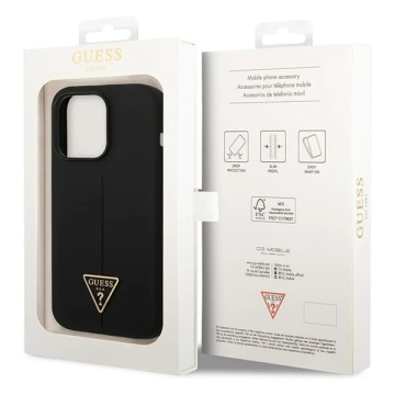 Etui Guess GUHCP14LSLTGK für Apple iPhone 14 Pro 6,1" Czarny/Black Hardcase Silicone Triangle
