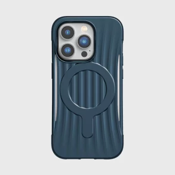 Puzdro Raptic Clutch Built Case na iPhone 14 Pro so zadným krytom MagSafe modré