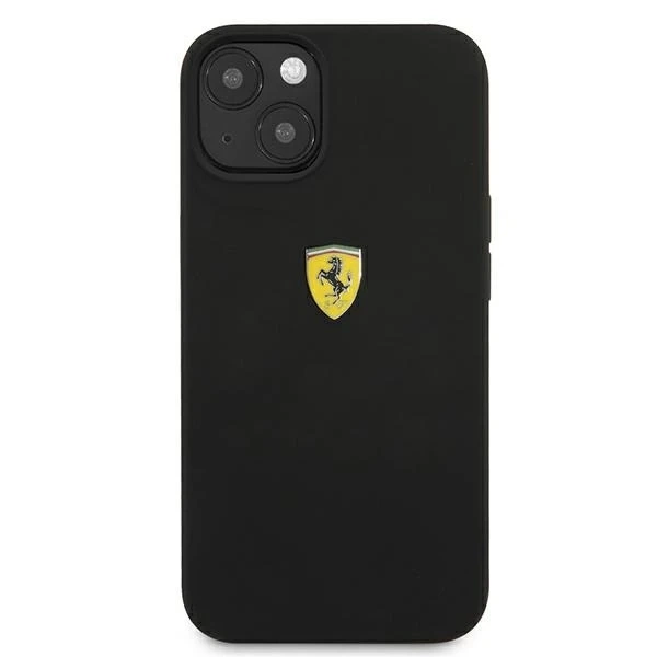 Ferrari iPhone 13 6.1" Hülle schwarz/schwarz Hardcase Silikon