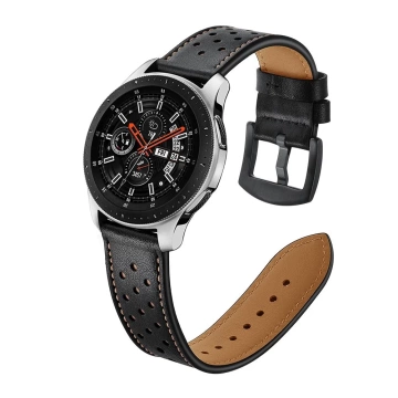LEDER SAMSUNG GALAXY UHR 46MM SCHWARZ