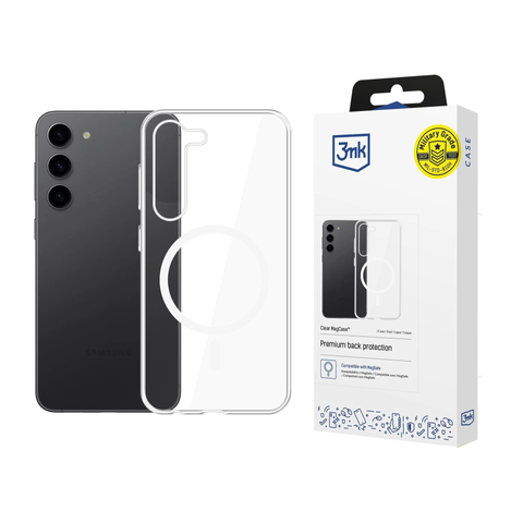 Etui ochronne case do Samsung Galaxy S23+ Plus 3mk Clear MagCase