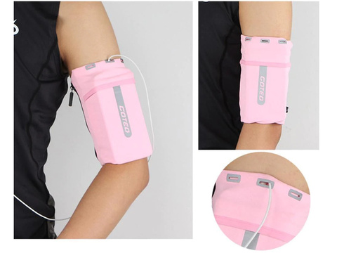 Goteo armband sport armband case for phone L Pink