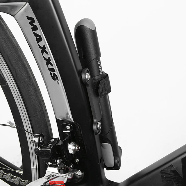 Alogy Bike Pump with Air Pressure Gauge Black