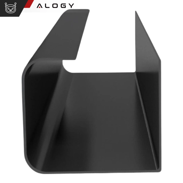 Organizér na káble pod stolovú dosku, polica na káble, káblové lišty, doska, stôl Alogy, 55 cm, čierna