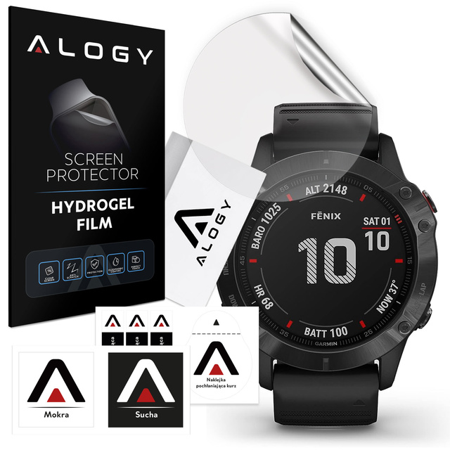 Hydrogel Alogy hydrogelová ochranná fólie pro chytré hodinky pro Garmin Fenix 6X Pro