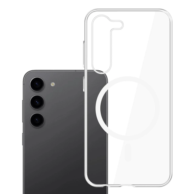 Ochranné puzdro pre Samsung Galaxy S23 Plus 3mk Clear MagCase