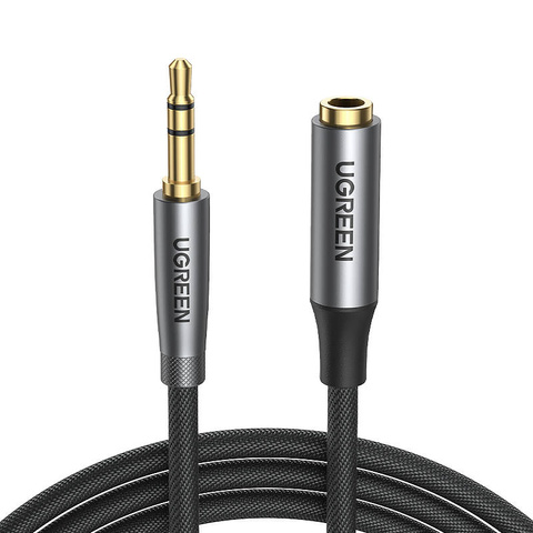 UGREEN AV190 Audio predlžovací kábel AUX jack 3,5 mm, 3 m (čierny)